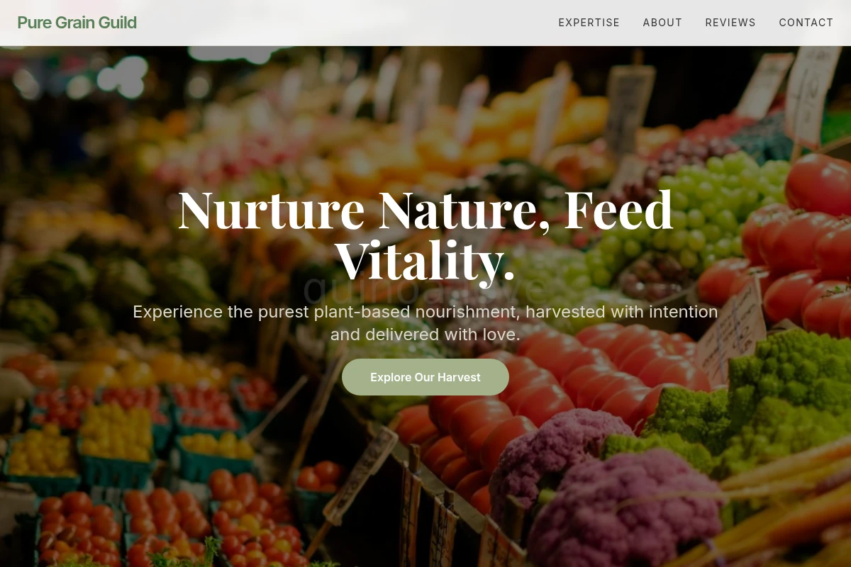 Vegan Organic Food