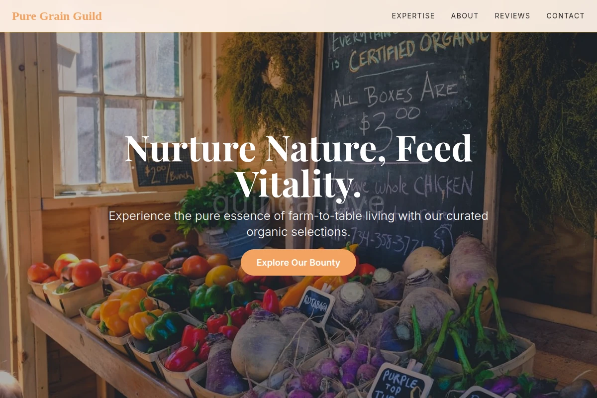 Vitality Organic Food