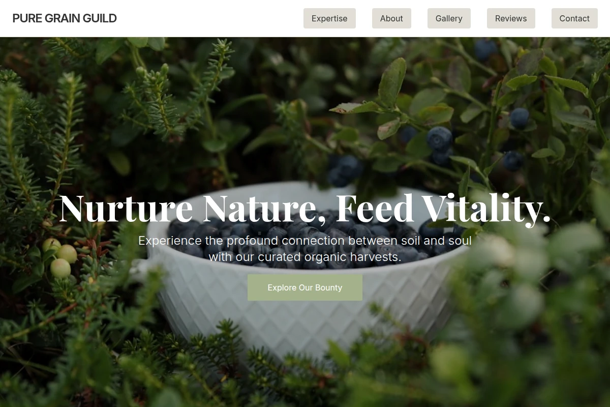 Green Organic Food